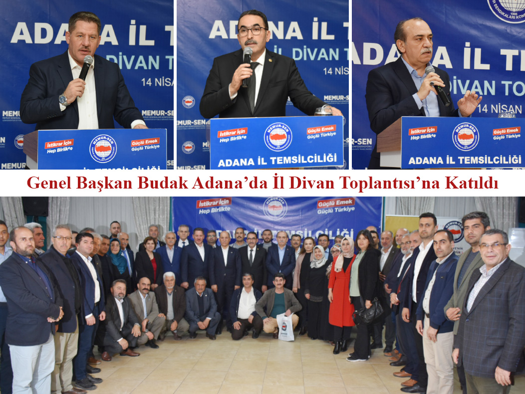 Genel Başkan Budak Adana’da İl Divan Toplantısı’na Katıldı