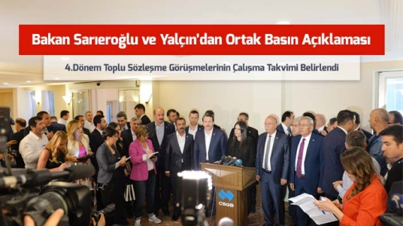 Bakan Sarıeroğlu ve Yalçın’dan Ortak Basın Açıklaması